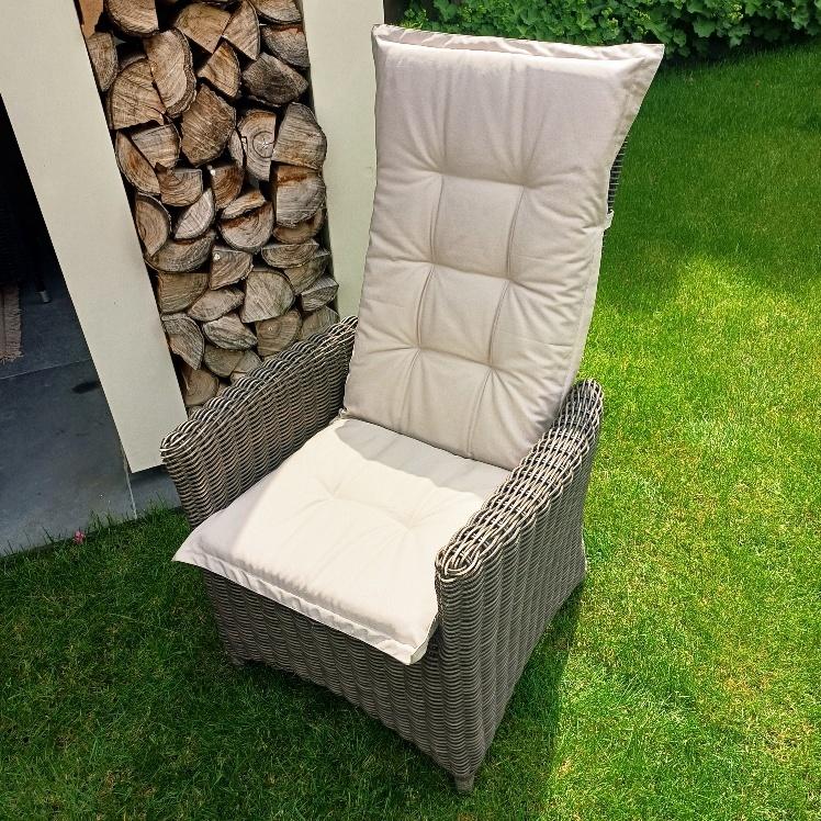 3 verstelbare tuinstoelen, Tuin en Terras, Tuinstoelen, Ophalen, Wicker, Verstelbaar