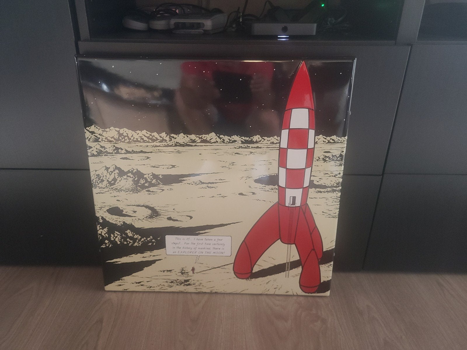 tintin plaque émaillée fusée, Zo goed als nieuw
