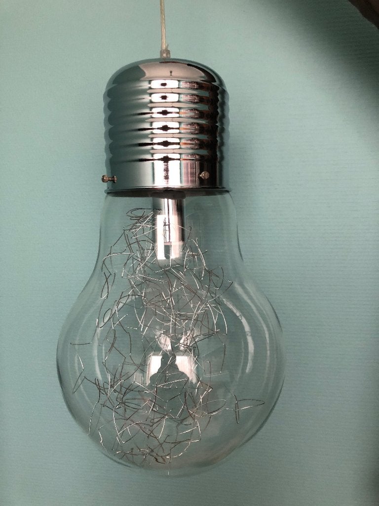 A vendre lustre (Suspension), Maison & Meubles, Enlèvement, Comme neuf, Verre, Indus