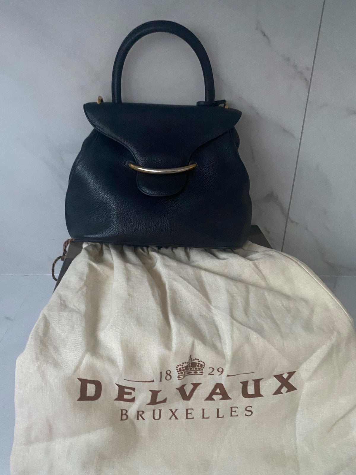 Sac Delvaux, Enlèvement ou Envoi, Comme neuf, Noir