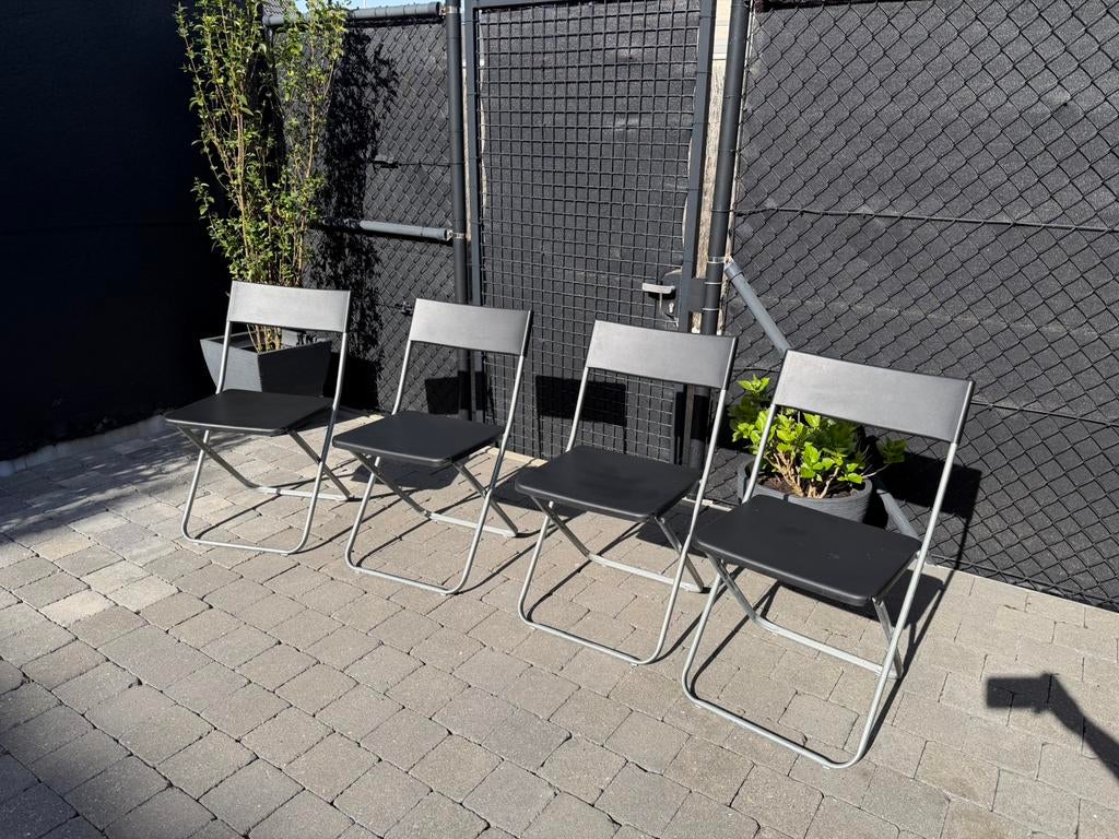 4 Klapstoelen Ikea, Ophalen, Gebruikt