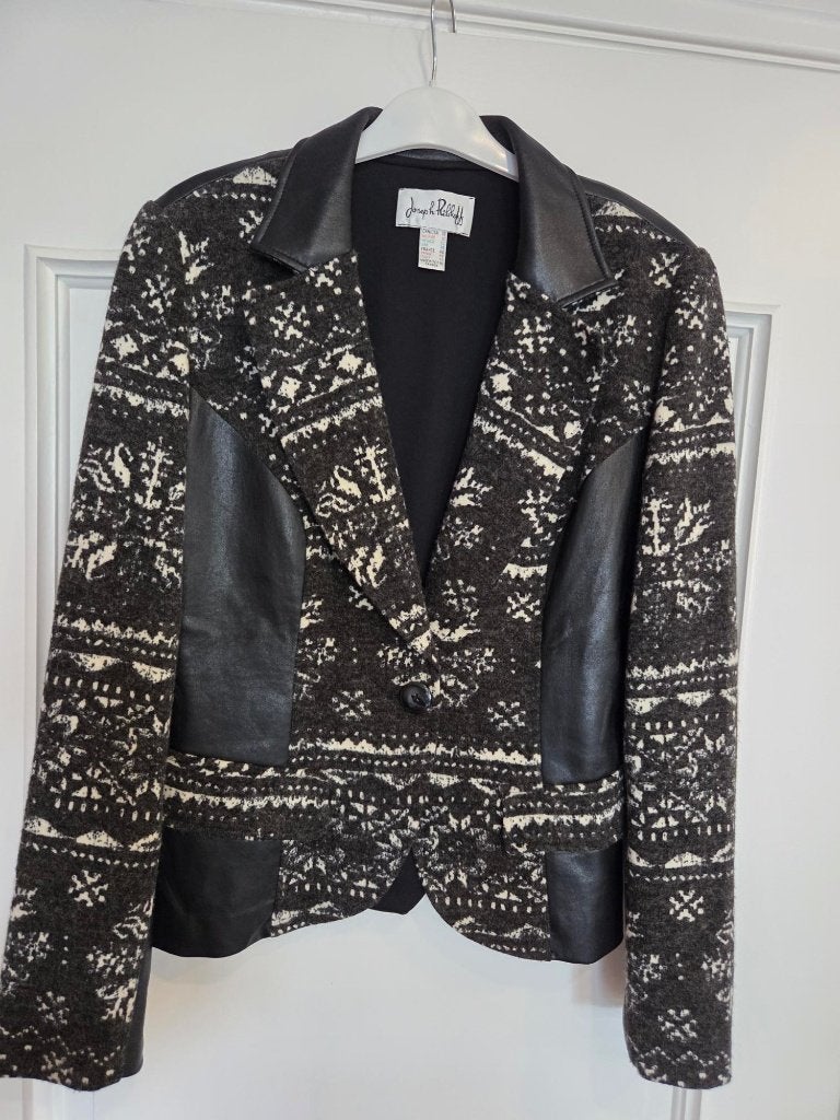 Hiver 26/27 - Blazer Joseph Ribkoff en faux cuir noir - 40, Vêtements | Femmes, Vestes & Costumes, Taille 38/40 (M), Joseph Ribkoff