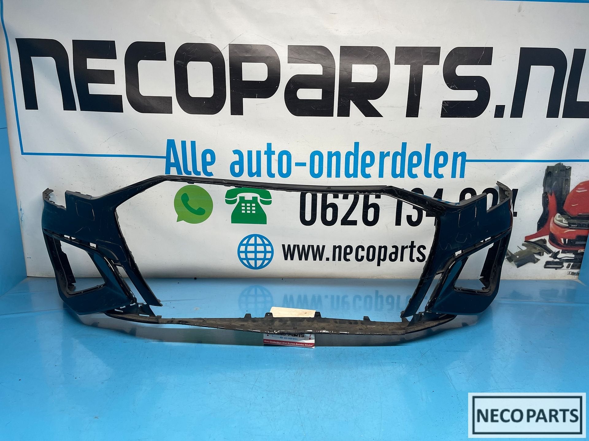 AUDI A3 8Y S-LINE VOORBUMPER BUMPER ORIGINEEL ALLES LEVERBAA, Gebruikt, -, Achter, -
