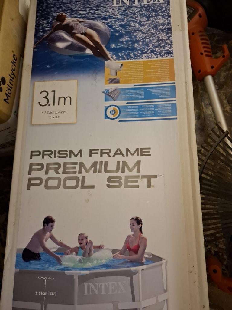 Intex 3,1m zwembad, Ophalen