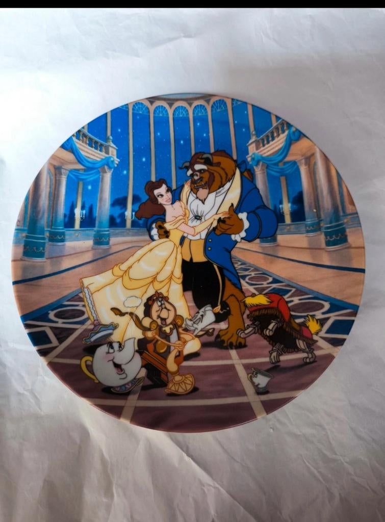 Vintage Disney Belle et la bête Bradford édition limitée num, Enlèvement ou Envoi