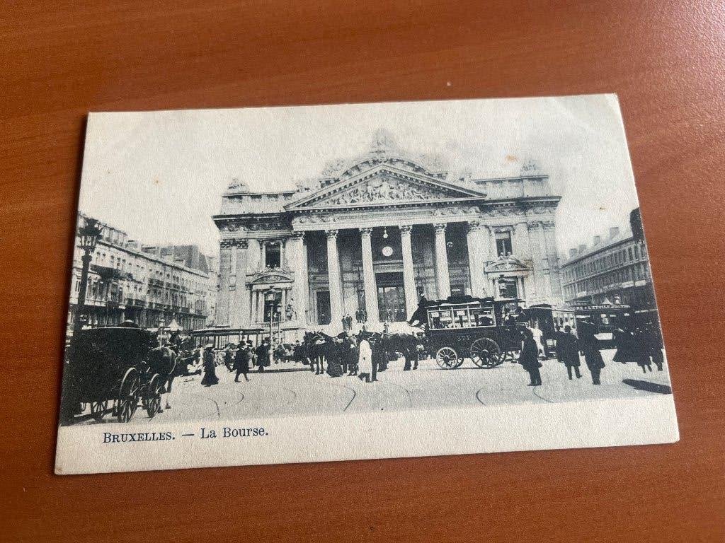 Postkaart Brussel : La Bourse - periode 1905/1910, Envoi, Avant 1920, Non affranchie, Bruxelles (Capitale)