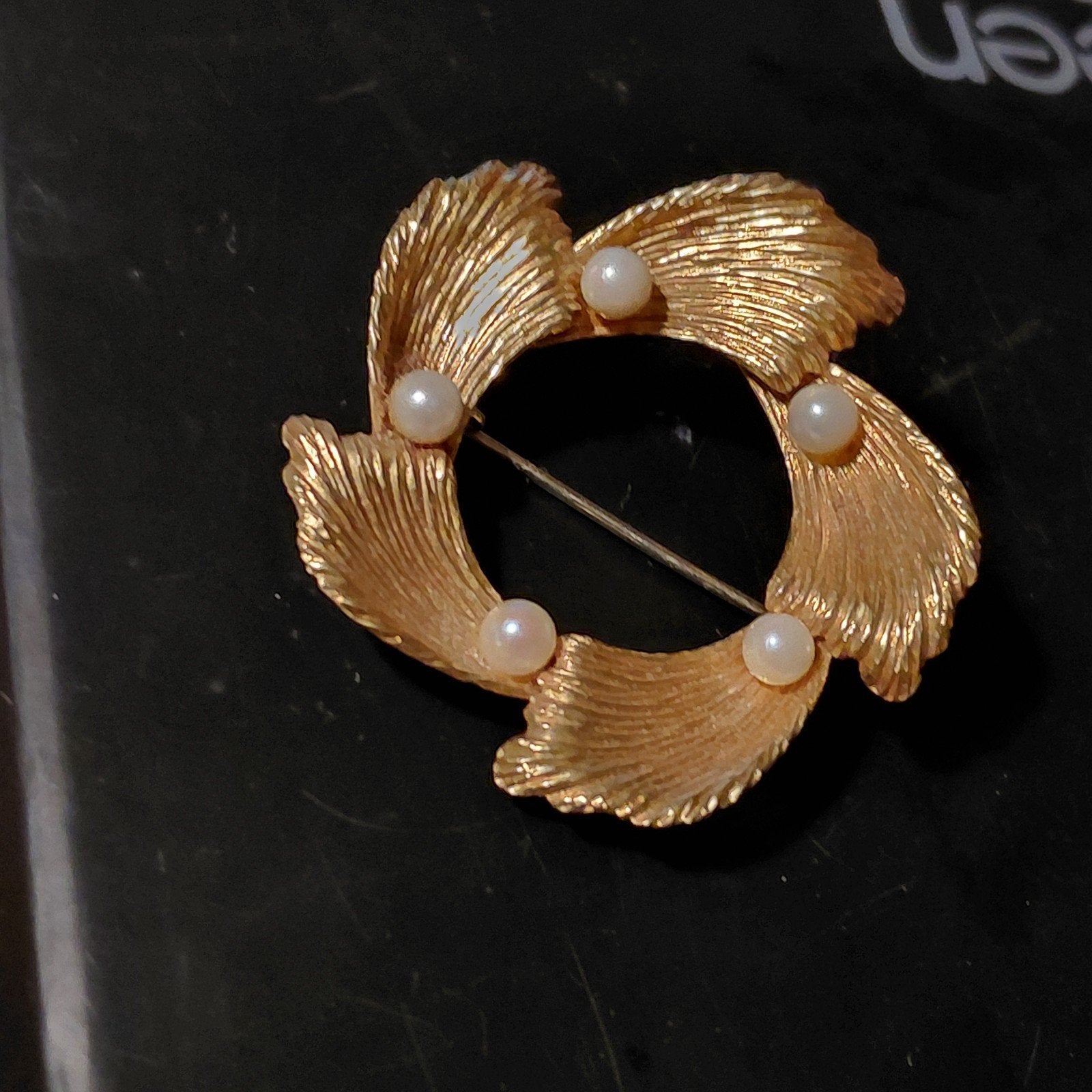 Antieke 18 karaat gouden broche, Ophalen, Broche