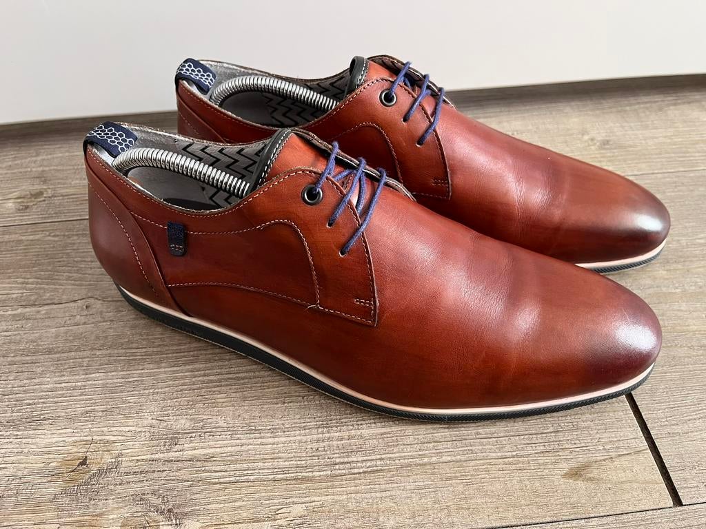 Floris van Bommel sneakers maat 9.5 / 43.5 H, Bruin, Ophalen of Verzenden, Zo goed als nieuw, Sneakers