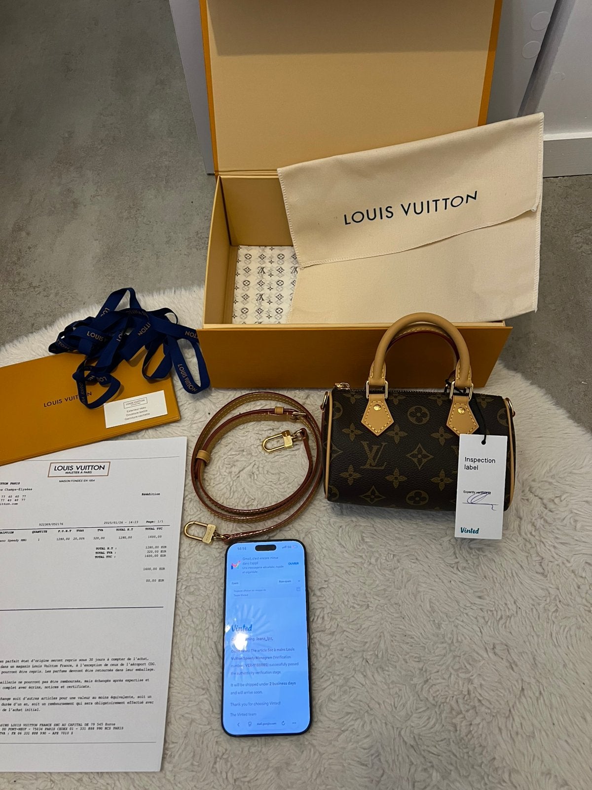 Louis Vuitton Speedy Nano-tas met monogram, Handtassen en Accessoires, Ophalen of Verzenden, Zo goed als nieuw