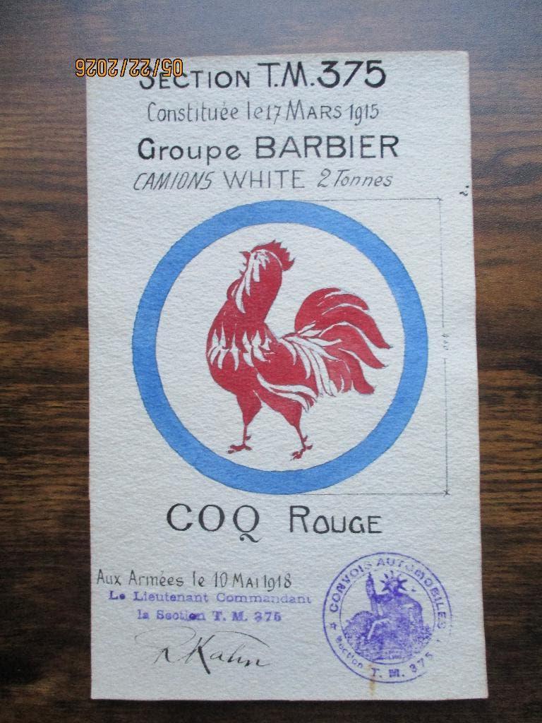 WO1 : Plaque d'immatriculation pour Camion White design, Collections, Envoi