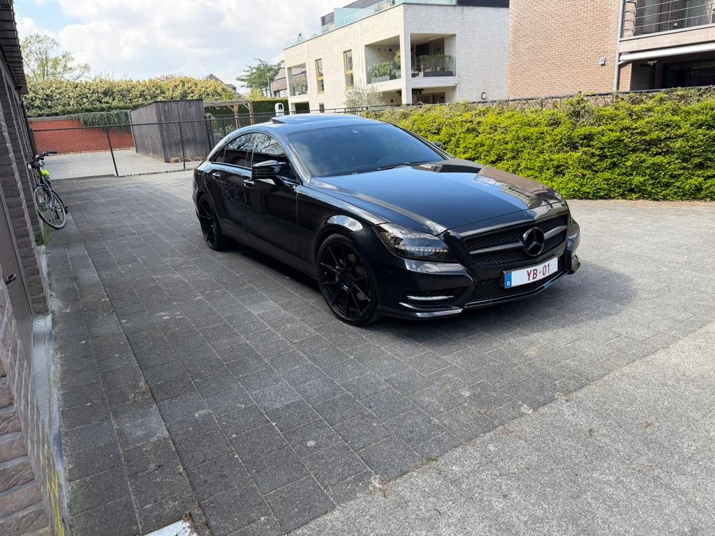 Mercedes cls350d 4matic, Auto's, Automaat, Leder, Bruin, Diesel