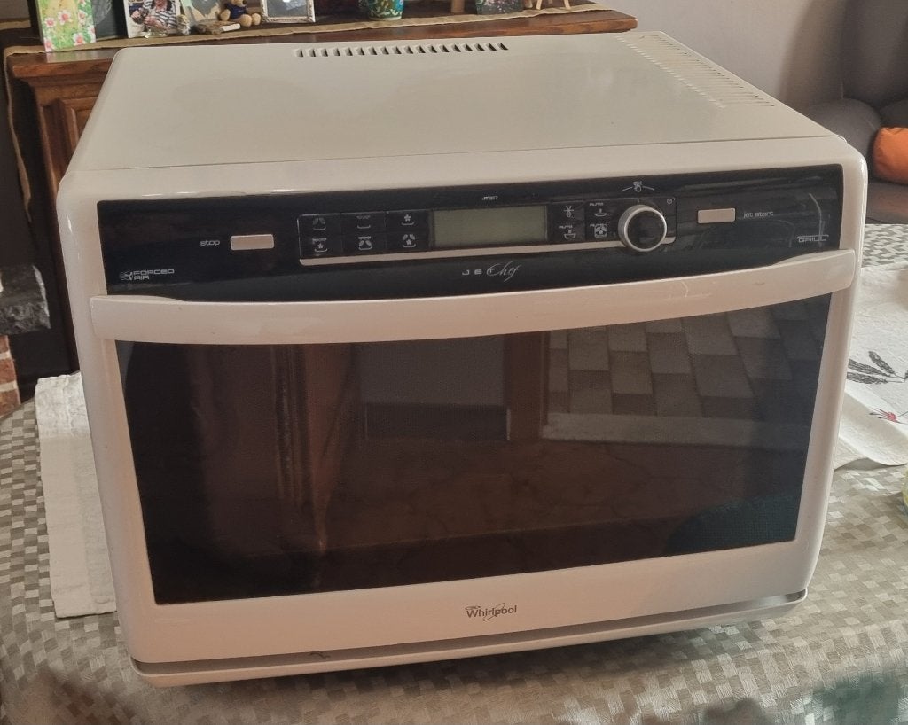 Whirlpool magnetron met oven, Ophalen, Crisp, Gebruikt, Draaiplateau