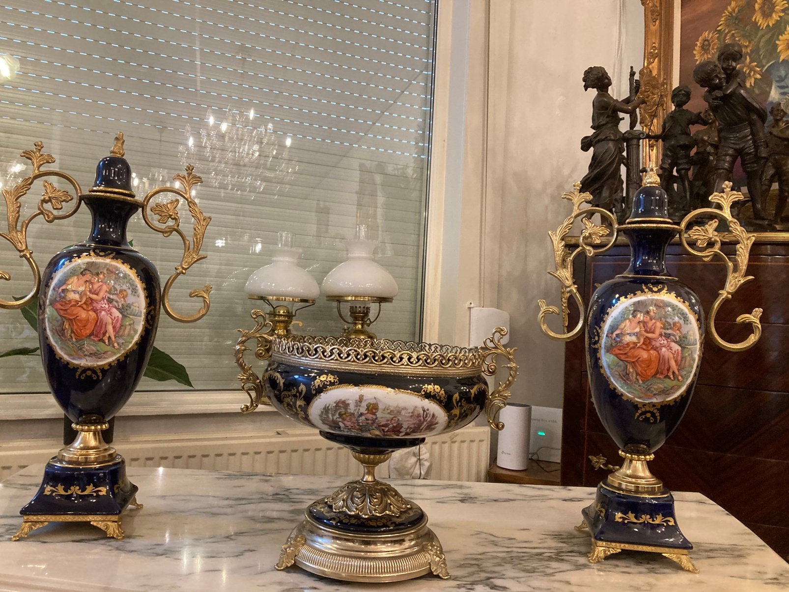 Limoges vazen en coupe, Antiquités & Art, Enlèvement