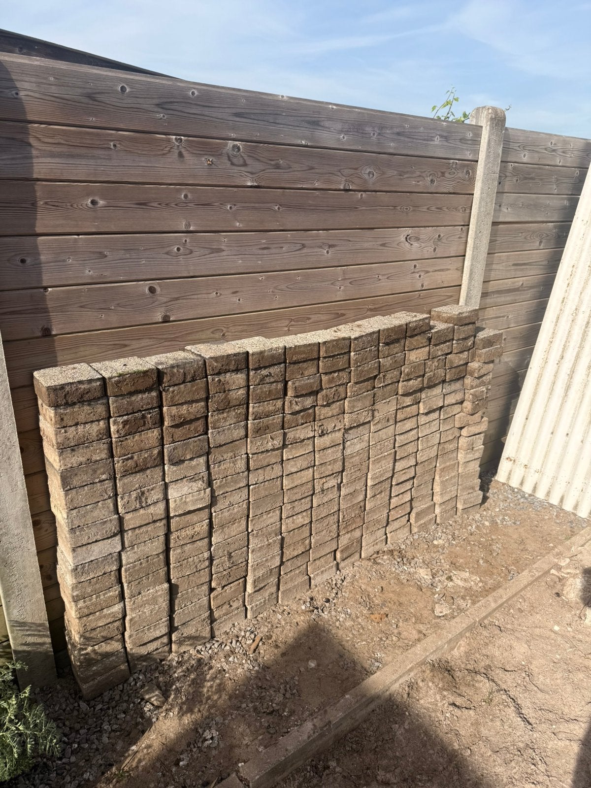 GRATIS klinkers 30m2, Jardin & Terrasse, Enlèvement, Comme neuf, Briques