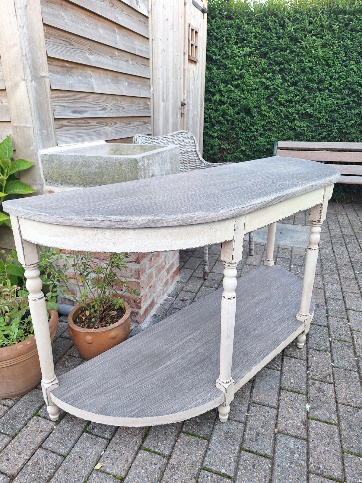 Mooie landelijke massieve sidetable, Huis en Inrichting, Ophalen