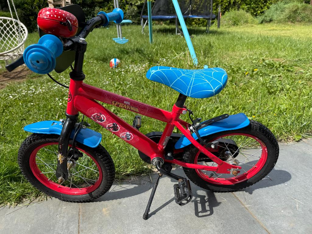 Spiderman fiets, Fietsen en Brommers, Ophalen, Terugtraprem, Zijwieltjes, Volare