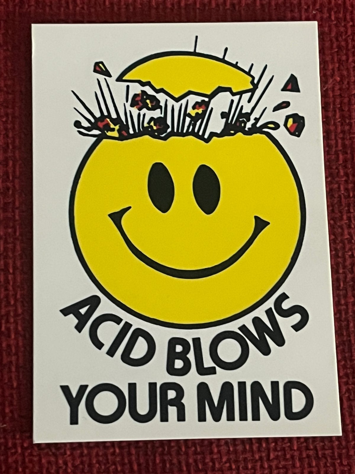 New Beat acid house sticker - acid blows your mind, CD & DVD, Vinyles | Dance & House, Enlèvement ou Envoi, House