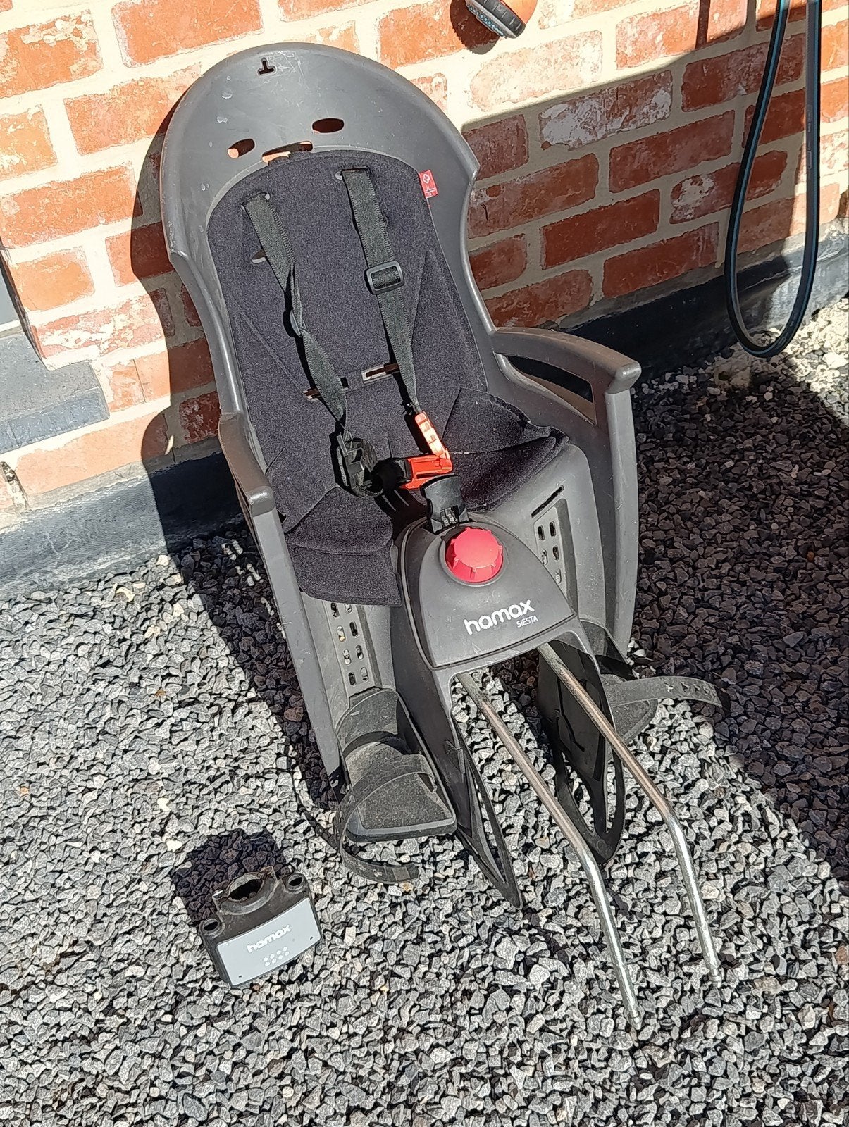 siège vélo pour enfant HAMAX SIESTA, HAMAX, Repose-pieds, Enlèvement, Utilisé