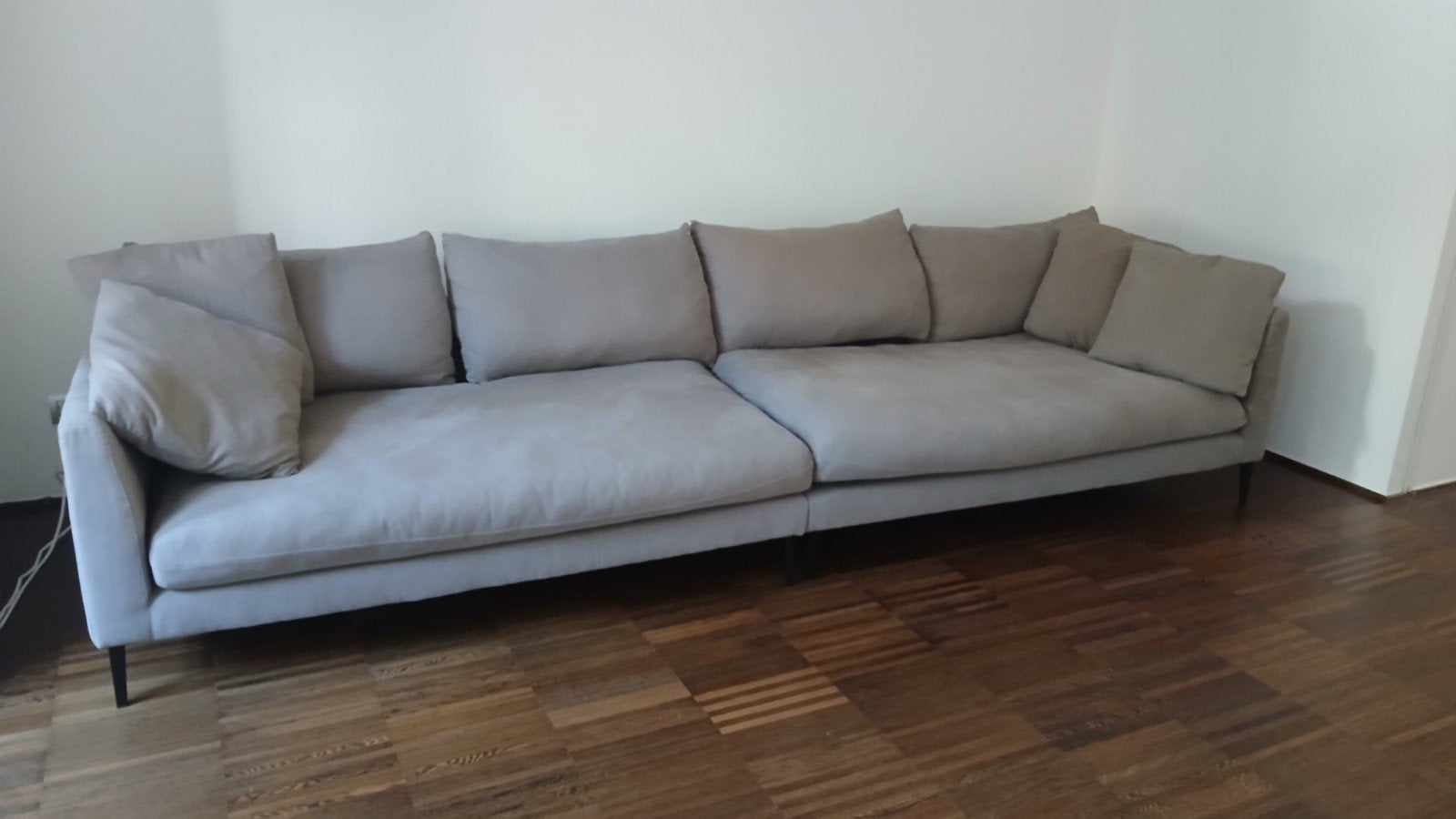 Canapé Patinson Maisons du Monde 5 6 places taupe, Enlèvement