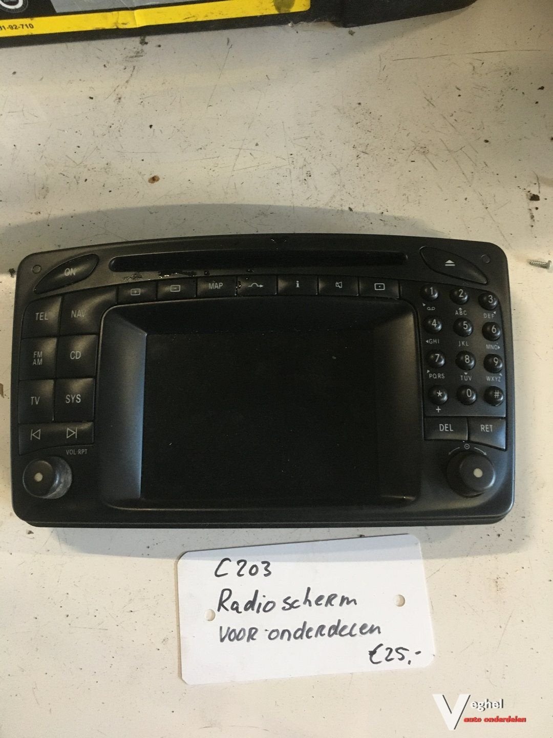 MB C203 Radio paneel voor onderdelen, Enlèvement ou Envoi, -, -, -