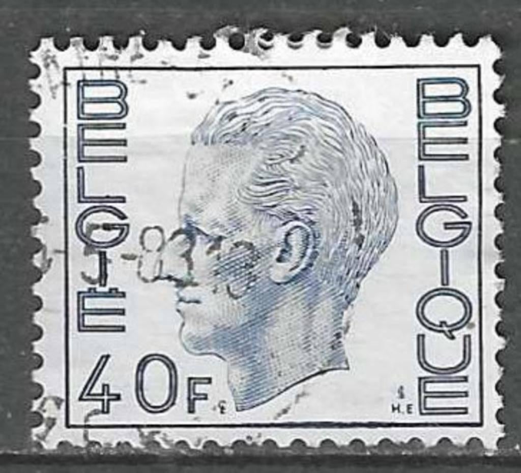 Belgie 1977 - Yvert 1871 /OBP 1876 - Koning Boudewijn (ST), Verzenden, Gestempeld, Gestempeld, Koninklijk huis