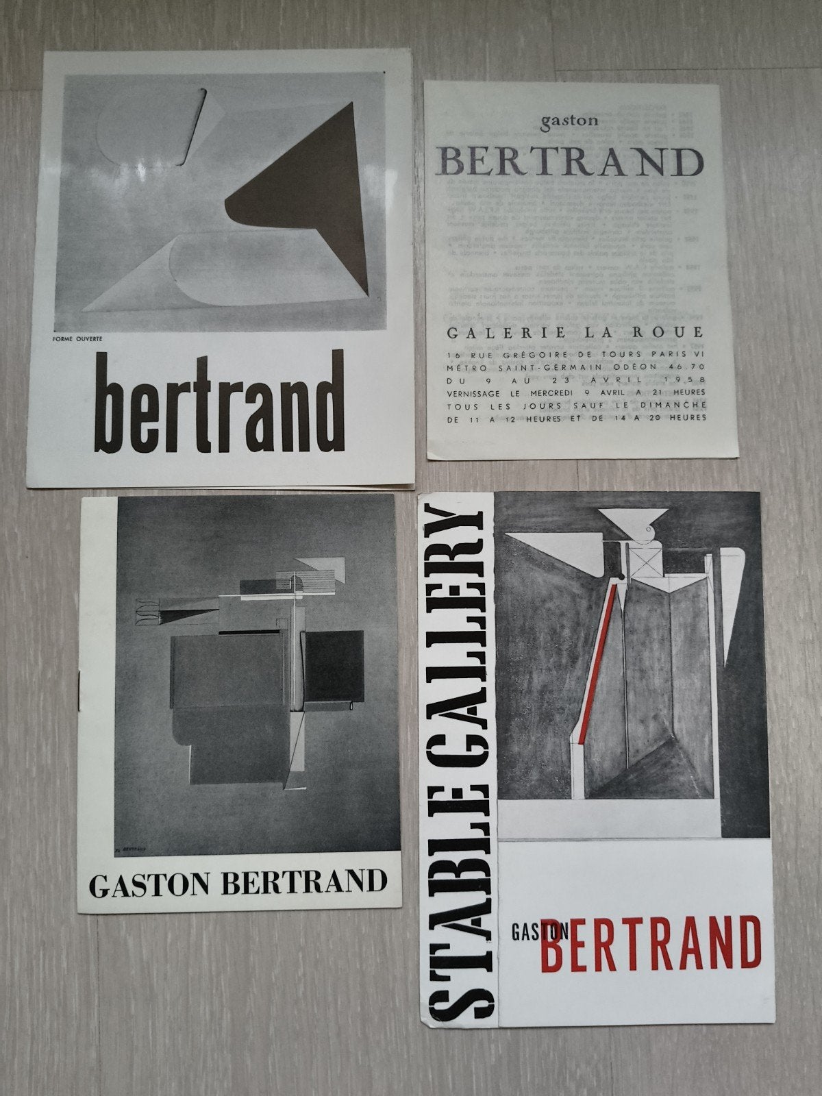 documents Gaston Bertrand art belge Belgian art, Ophalen