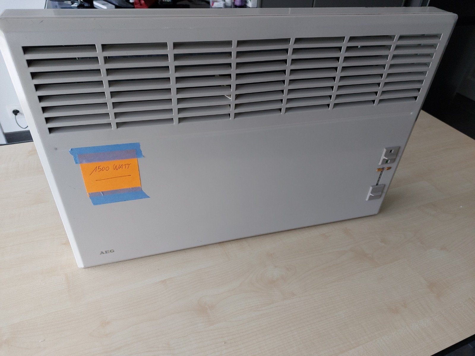 1 convector AEG 1500 w, Ophalen