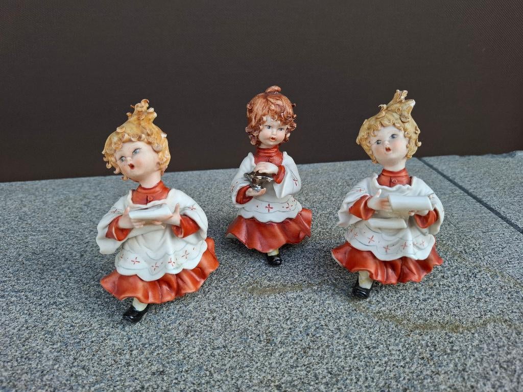 Vintage Capodimonte porseleinen beeldjes, Enlèvement, Comme neuf, Autres types