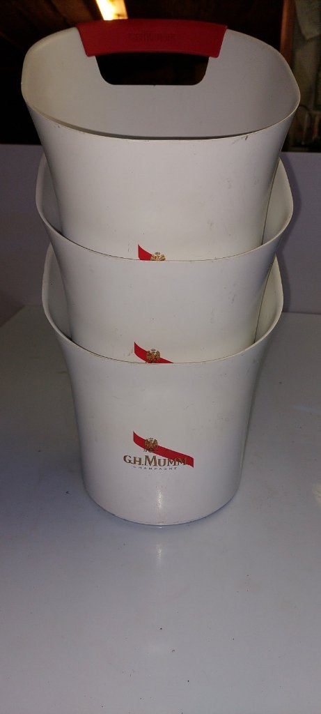 3x G.H. Mumm Champagne Wijnkoelers Patrick Jouin Nieuw, Ophalen of Verzenden, Zo goed als nieuw, Overige typen