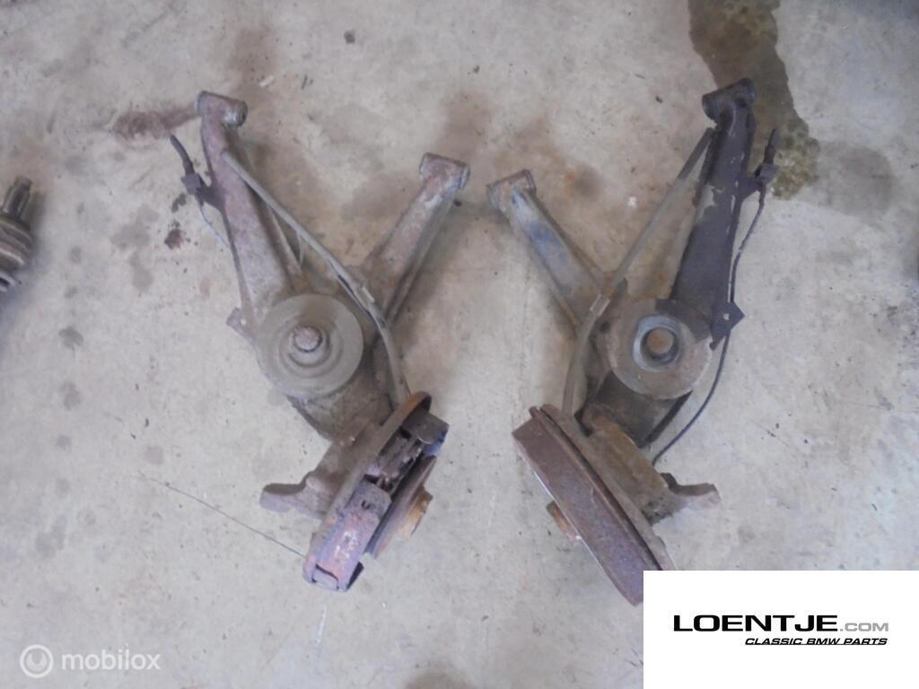 set draagarmen met trommelremmen bmw e30 316 318 320, Auto-onderdelen, Gebruikt, Ophalen of Verzenden, BMW, BMW
