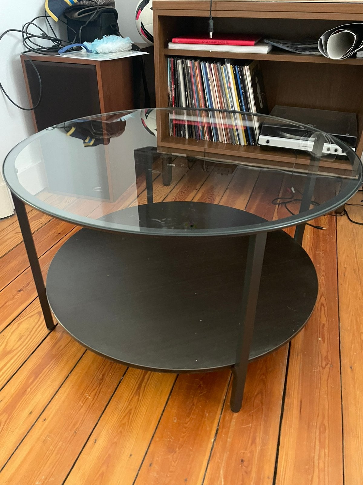 Glazen salontafel, Huis en Inrichting, Ophalen, Gebruikt, Glas