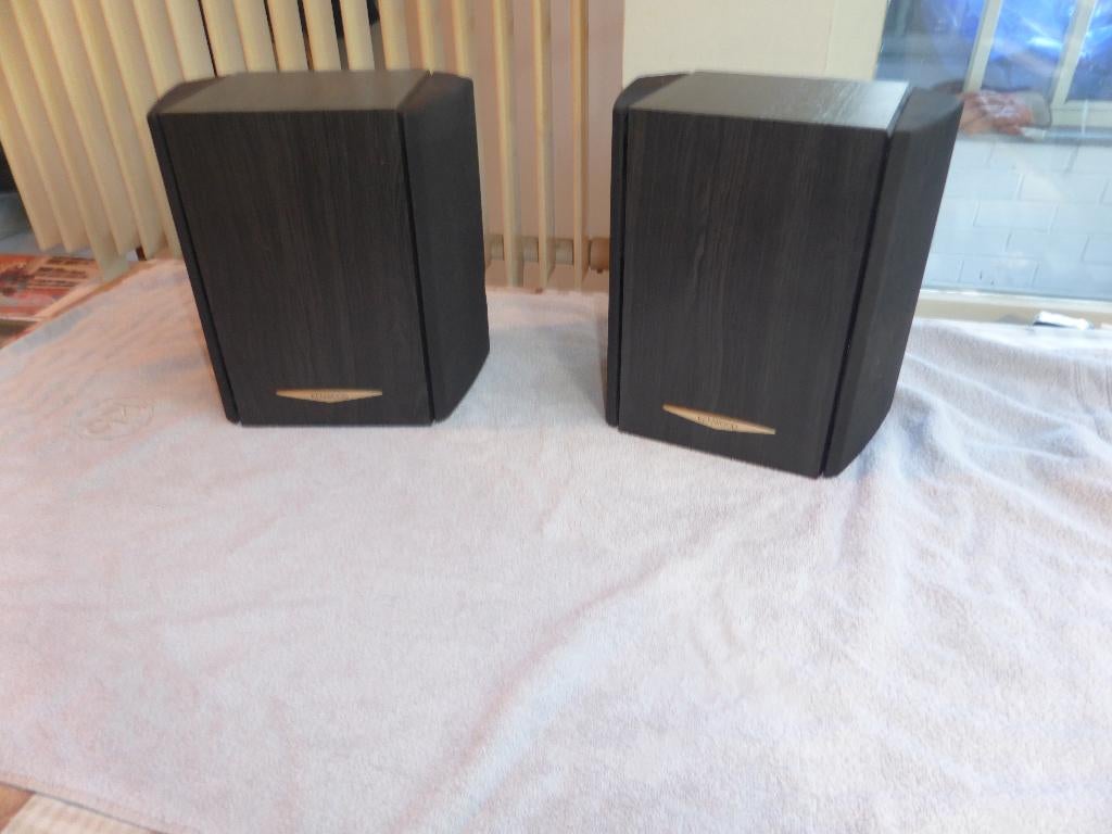 2 luidsprekerboxen kenwood S-SR500 in goede werking, Ophalen of Verzenden, Gebruikt, 60 tot 120 watt