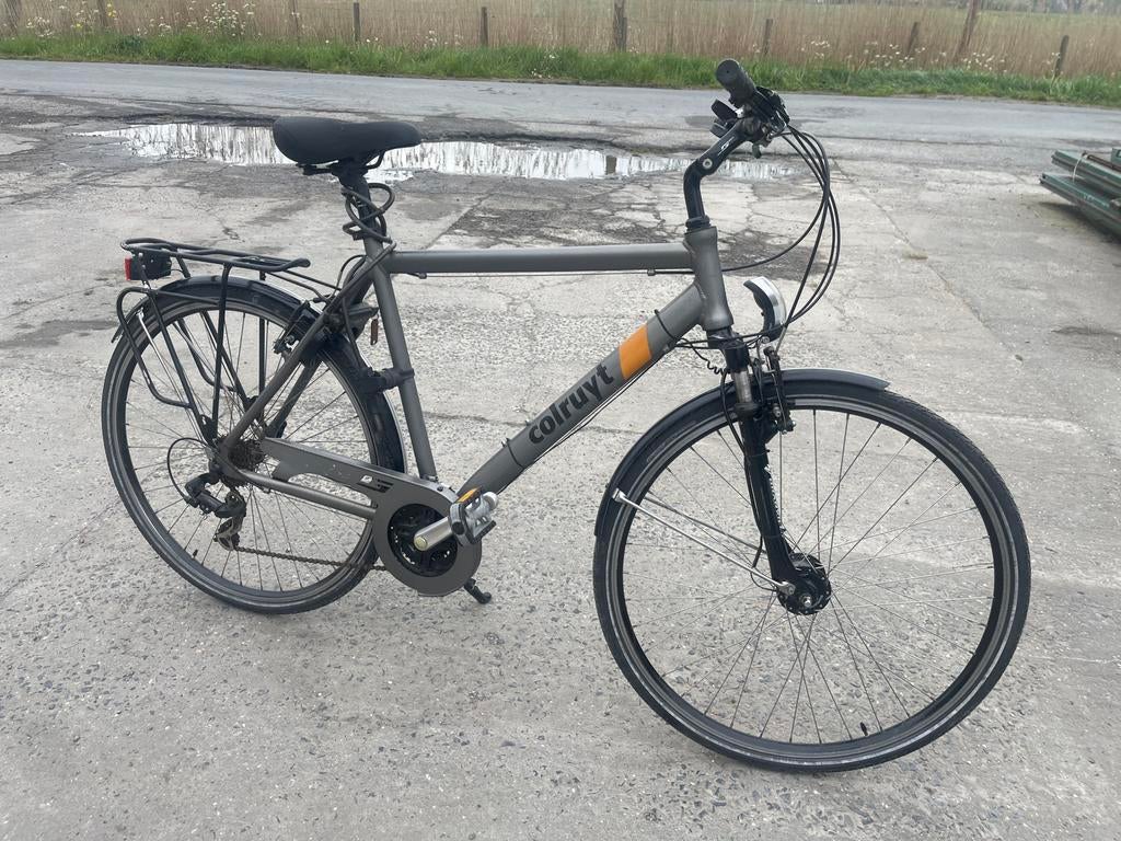 herenfiets met Shimano versnellingen – rijklaar, Ophalen, Gebruikt, Vering