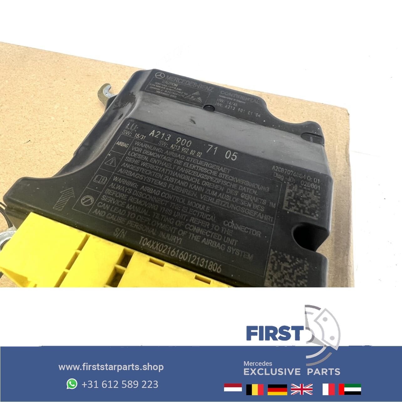 A2139007105 MERCEDES SRS AIRBAG MODULE W213 S213 C238 A238 E, Auto-onderdelen, Gebruikt, -, Ophalen of Verzenden, -