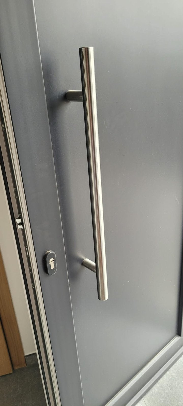 Tirant inox , idéal pour porte entrée, Bricolage & Construction, Enlèvement ou Envoi, Comme neuf, Inox
