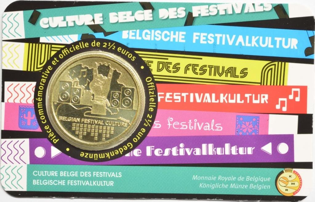 CC 2,5 euro België 2023 Festivalcultuur Frans, Ophalen of Verzenden, België, 5 euro