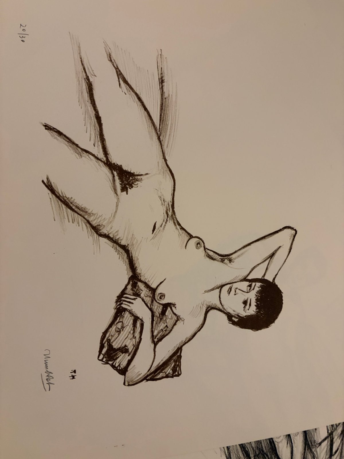 Litho Theo Humblet, Antiek en Kunst, Ophalen, Origineel