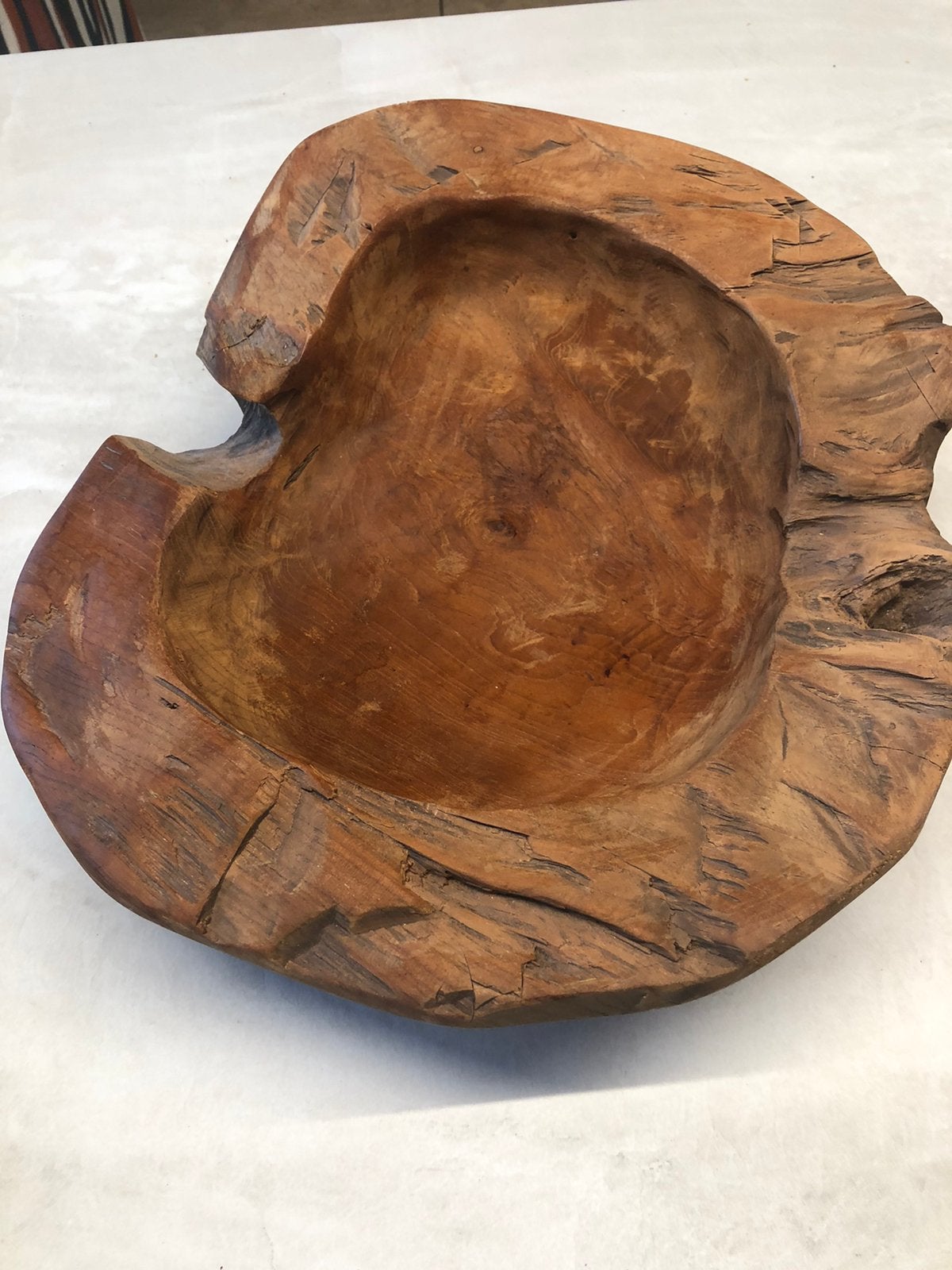 Houten schaal, Huis en Inrichting, Woonaccessoires | Schalen en Manden, Ophalen of Verzenden, Zo goed als nieuw, Hout, Schaal