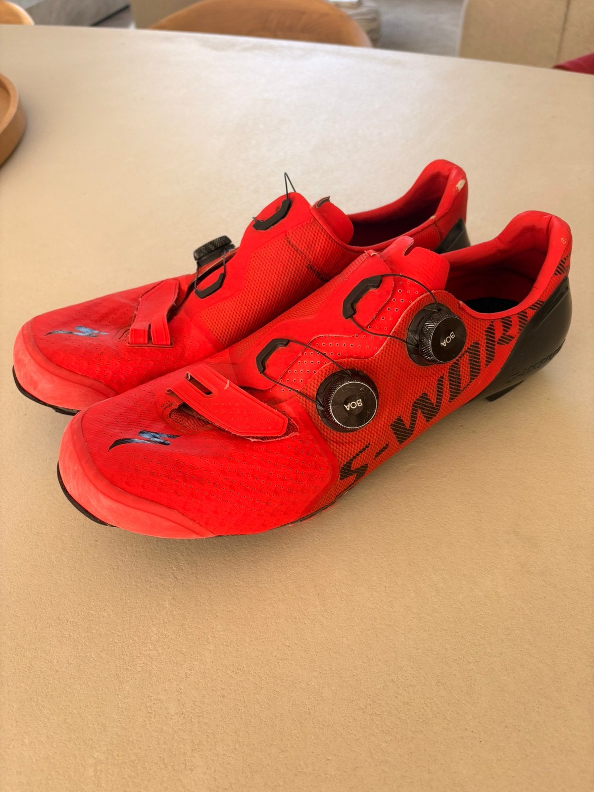 Specialized S-Works Recon MTB/XC – Rocket Red – maat 47, Enlèvement ou Envoi, Comme neuf, S, Chaussures