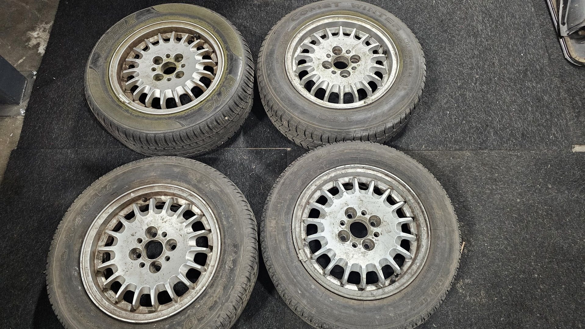 Set Originele velgen kroonkurk BMW 3 serie E30 4X100 ET34 36, Pneus et Jantes, -, -, Enlèvement
