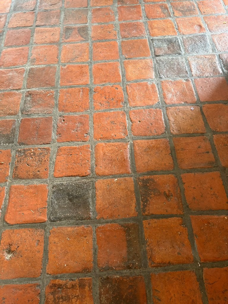 vieux carreaux en terre cuite, carreaux, Pierre ou Argile, Enlèvement, Utilisé, Dalles
