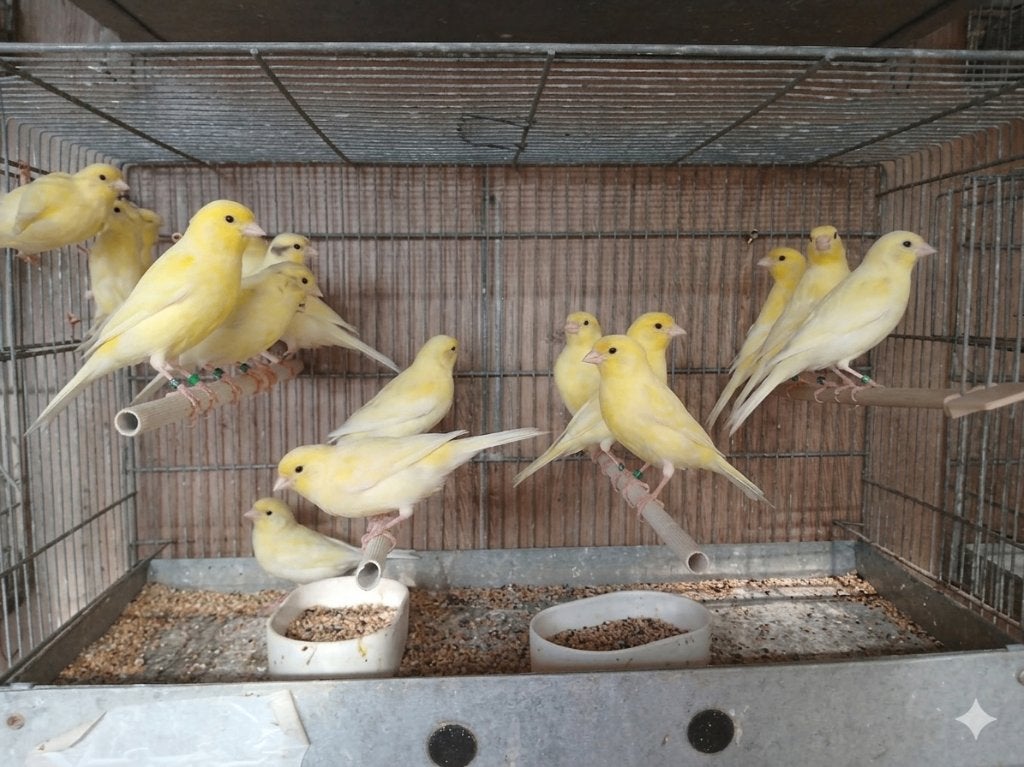 Kanaries Waterslagers, Plusieurs animaux, Canari chanteur