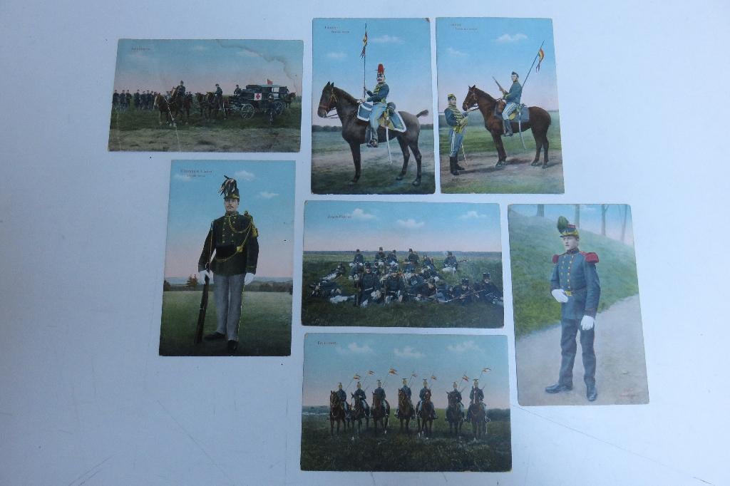Militaria kaartenset, Verzamelen, Ophalen of Verzenden, Voor 1920, Ongelopen, Politiek en Historie