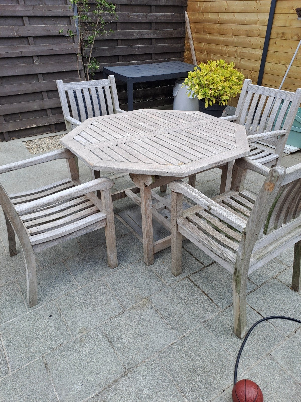 tuinset teak, Tuin en Terras, Ophalen, Tuinset