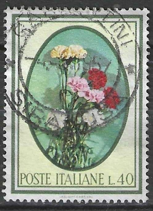 Italie 1966 - Yvert 947 - Fleurs et arbres - 40 l. (ST), Timbres & Monnaies, Timbres | Europe | Italie, Envoi, Affranchi