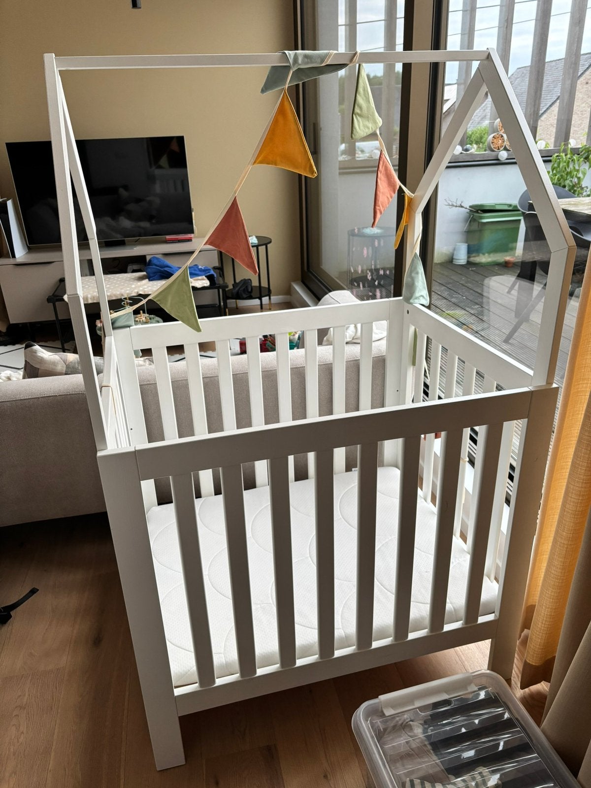 Baby Park Huisje, Kinderen en Baby's, Babyparken, Ophalen, Zo goed als nieuw, Rechthoekig, In hoogte verstelbaar