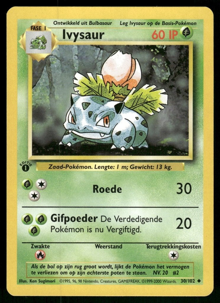 Ivysaur 30/102 - Base (1st edition) (NL) (NM), Verzenden, Gebruikt