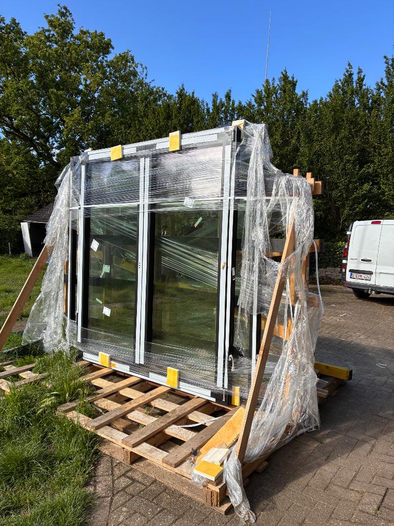 Aluminium ramen, Doe-het-zelf en Bouw, Ophalen, Gevelraam of Ruit, Nieuw, 160 cm of meer