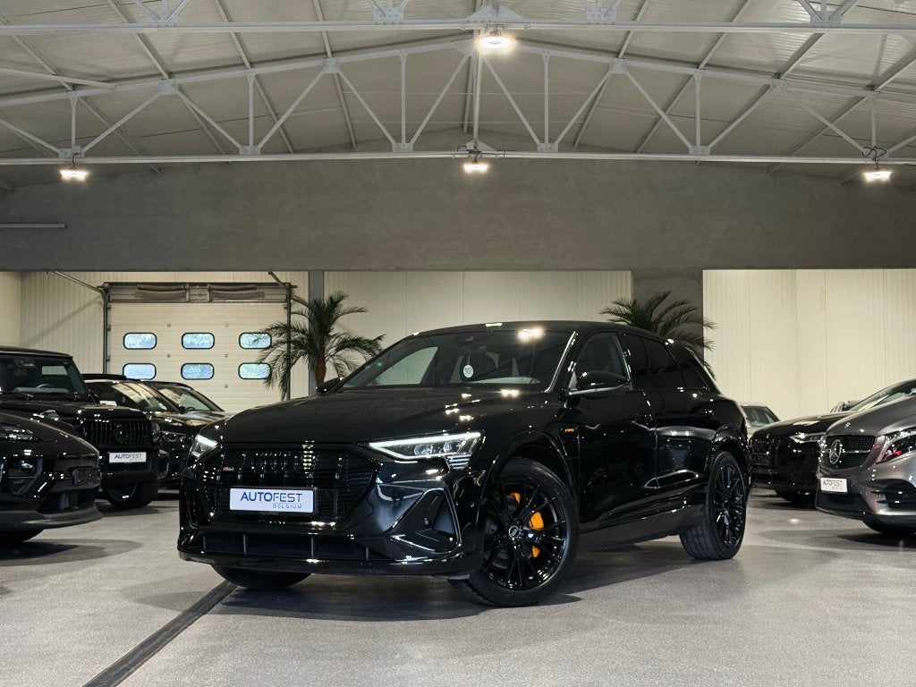 Audi E-Tron 50 Quattro S-Line ‘Black Edition’ - Garantie, Auto's, Automaat, Dealer onderhouden, 230 kW, Zwart