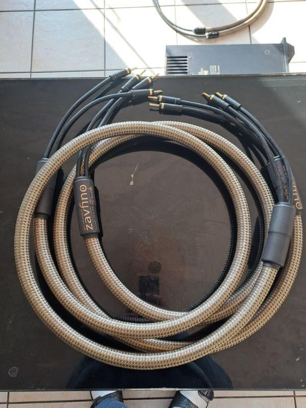 câble haut-parleur zavfino silver dart et rca, Enlèvement ou Envoi